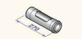 Concentric stright inspection pipe D80/125, DY124