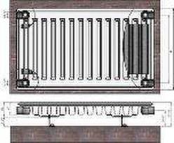 Radiator 11x500x1200 Side connect.  Termolux