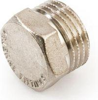 Male cap 1/2", chrome plated