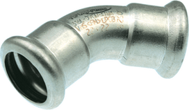 Press 45° Elbow,KAN-therm Inox 22 mm
