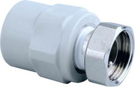 PP-R  Coupling w/crew nut Ø20-3/4'' F-F Pipelife
