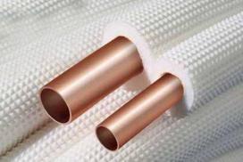 Insulated copper pipe for freon,double 1/4"+ 1/2"