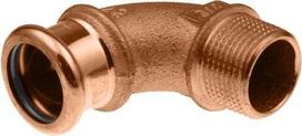 CUpress 90° male elbow 22 x ¾"