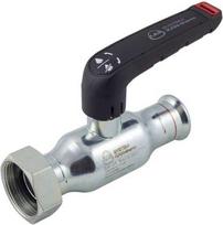 Steel ball valve with half union and gasket 35x1½"