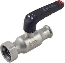 Inox ball valve with half union and gasket 18x¾"