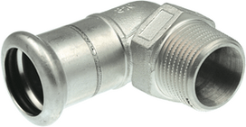 Press male Elbow,KAN-therm Inox 18x½"