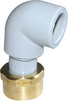 PP-R Elbow with srew nut Ø25-1'' F-F 90° Pipelife