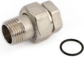 Straight o-ring connector MF 1/2'', chrome plated