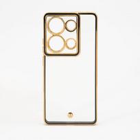 Nugarėlės dėklai iLike Xiaomi Poco M6 Pro TPU+PC With Camera Protective Transparent Black