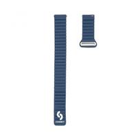 Dirželis Connect  22mm Flat head Leather - Silicone Loop Magnetic Watch Strap (130mm M/L) Midnight Blue