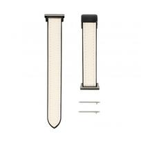 Dirželis Connect  20mm Silicone Leather Watch Straps with Magnetic White