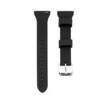 Dirželis Connect  22mm T-buckle Silicone Loop Watch Strap (130mm M/L) Black