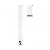 Dirželis Connect  20mm Flat head Leather - Silicone Loop Magnetic Watch Strap (130mm M/L) White