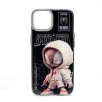 Nugarėlės dėklai iLike Apple iPhone 15 PC Silicone Case Spider Sense Black Silver