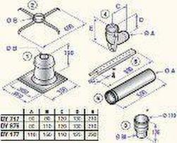 Chimney Connection kit D110/150 to D110, DY177
