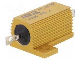 Resistor: wire-wound | 1.5kΩ | with heatsink | screw | 25W | ±5% | 550V