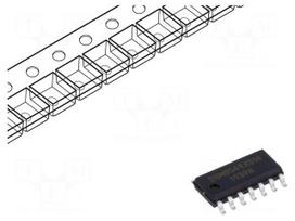 IC: operational amplifier | 1.1MHz | Ch: 4 | 2.1÷5.5VDC | SO14 | 3.5mV