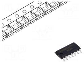 IC: operational amplifier | 1.5MHz | Ch: 4 | 2.5÷5.5VDC | SO14 | 110uV