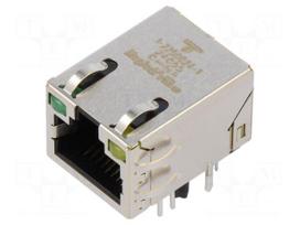 Connector: RJ45 | socket | PIN: 8 | Cat 5 | shielded,with LED | 8p8c