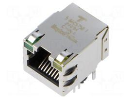Connector: RJ45 | socket | PIN: 8 | Cat 5 | shielded,with LED | 8p8c