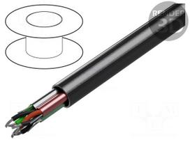 Wire: control cable | 3x2x20AWG | stranded | Cu,tinned | chrome | PVC