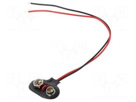 6F22 connector | 6F22,6LR61 | Batt.no: 1 | cables | 150mm