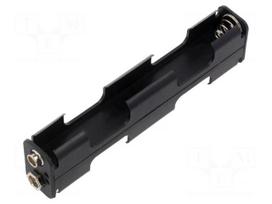Holder | AA,R6 | Batt.no: 4 | 6F22 type | black