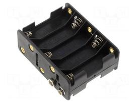Holder | AA,R6 | Batt.no: 10 | 6F22 type | black