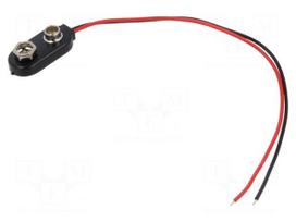 6F22 connector | 6F22,6LR61 | Batt.no: 1 | cables | 150mm