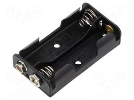 Holder | AA,R6 | Batt.no: 2 | 6F22 type | black