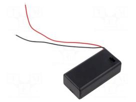 Holder | 6F22,6LR61 | Batt.no: 1 | cables