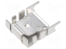 Heatsink: moulded | U | TO220 | grey | L: 25mm | W: 8.5mm | H: 29.5mm | 20K/W
