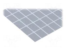 Heat transfer pad: silicone | TO220 | Thk: 0.18mm | 2.5kV | clip,glued
