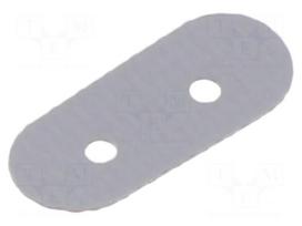 Heat transfer pad: silicone | Multiwatt | Thk: 0.18mm | 900mW/mK