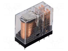 Relay: electromagnetic | Ucoil: 12VDC | DPDT | Icontacts max: 3A | G2R