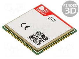 Module: LTE | Down: 10Mbps | Up: 5Mbps | SMD | LTE CAT1bis,LTE-FDD