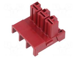 Connector: wire-wire/PCB | plug | female | PIN: 3 | DF60 | angled