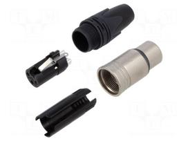 Connector: XLR | plug | female | XX-14 | 16A | PIN: 3 | straight | for cable