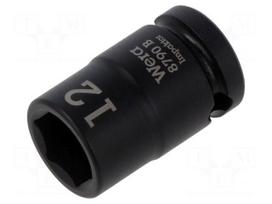 Socket: 6-angles | socket spanner,impact | HEX 12mm | 3/8" | IMPAKTOR