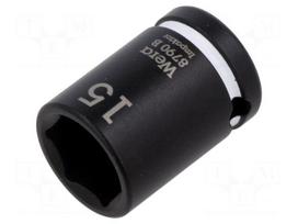 Socket: 6-angles | socket spanner,impact | HEX 15mm | 3/8" | IMPAKTOR