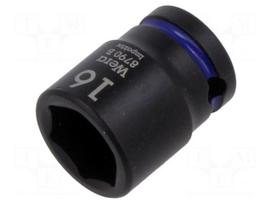 Socket: 6-angles | socket spanner,impact | HEX 16mm | 3/8" | IMPAKTOR