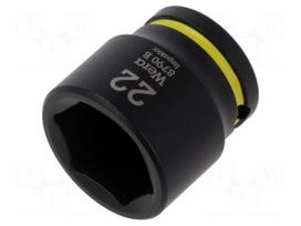 Socket: 6-angles | socket spanner,impact | HEX 22mm | 3/8" | IMPAKTOR