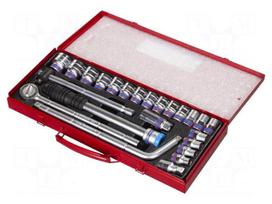 Wrench-set | 12-angles,socket spanner | 1/2" | 24pcs | Kit: rattle