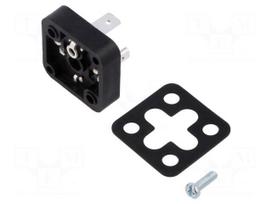 Connector: valve connector | socket | form A | 18mm | male | PIN: 4 | 250V