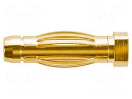 Laboratory connector: 4mm banana | plug | 32A | 33VAC | 70VDC | 17.7mm