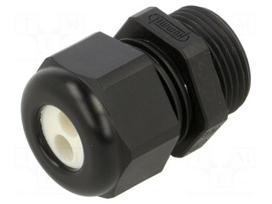 Cable gland | multi-hole | PG13,5 | IP65 | polyamide | black | 2mm
