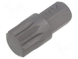 Screwdriver bit | spline (12-angles) | XZN M14 | Socket size: 10mm
