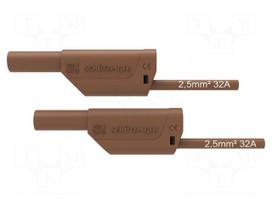 Test lead: single | 32A | banana plug 4mm,both sides | Urated: 1kV