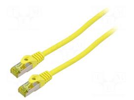 Patch cord | S/FTP | Cat 6a | RJ45 plug,both sides | stranded | Cu