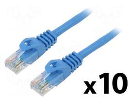 Patch cord | U/UTP | Cat 5e | RJ45 plug,both sides | stranded | CCA